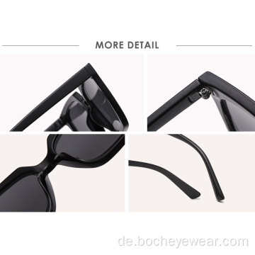 Europäische und amerikanische Mode quadratische Sonnenbrille mit großem Rahmen Damenmodetrend die gleichen Sonnenbrillen Herren-Straßensonnenbrille s2